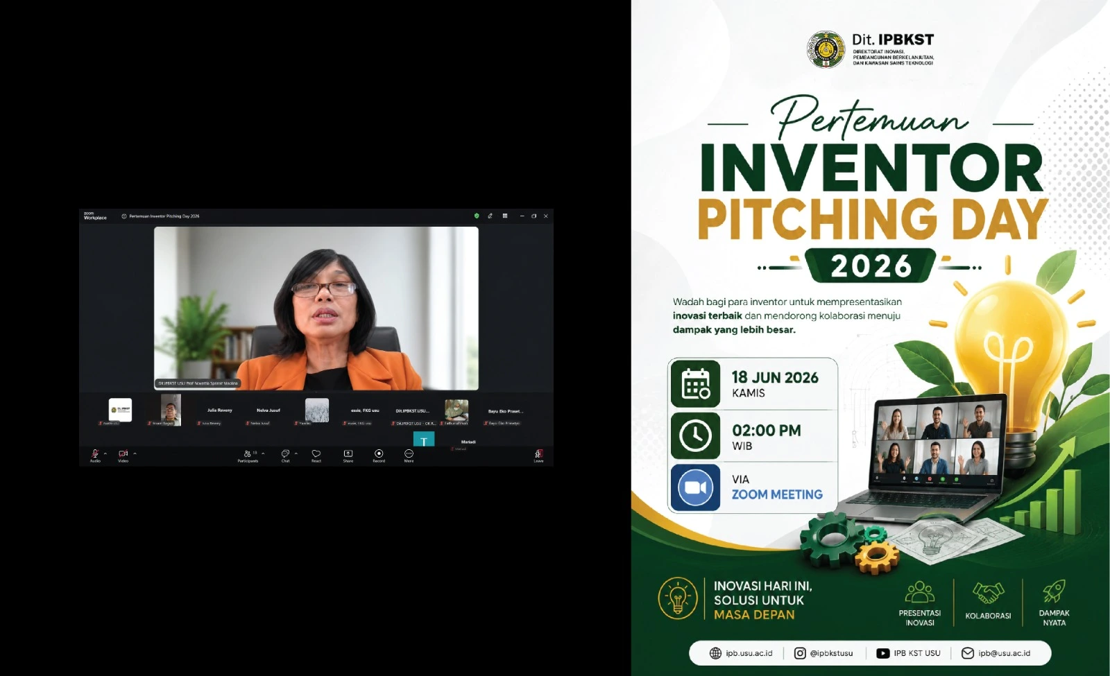 IPB KST USU Gelar Pertemuan Bersama di Inventor Pitching Day 2026